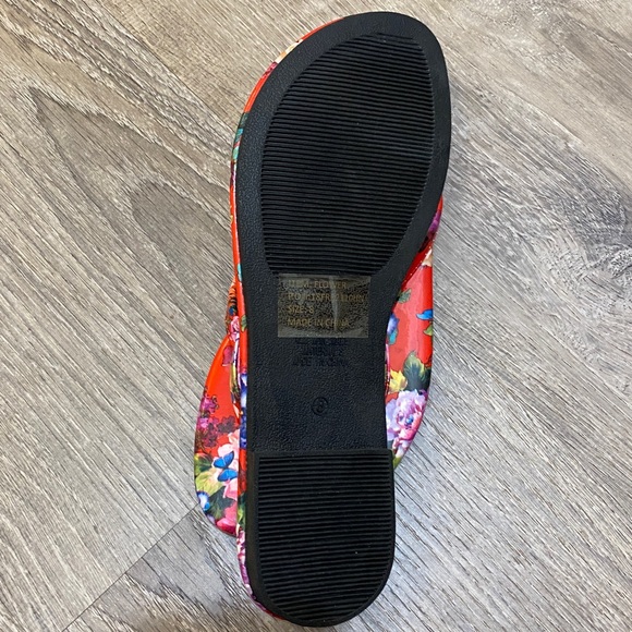 Kalli • SZ. 8 flip flops • floral red - Picture 3 of 3